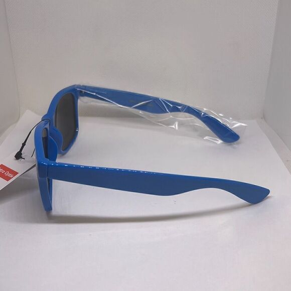 Neon Blue Retro Sunglasses - Picture 2 of 3